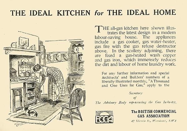 The Ideal Kitchen for the Ideal Home - The British Commercial Gas Association, 1920
