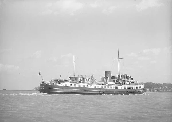 The Isle of Wight ferry Vecta, 1939. Creator: Kirk & Sons of Cowes