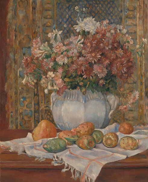 Still Life with Flowers and Prickly Pears, ca. 1885. Creator: Pierre-Auguste Renoir