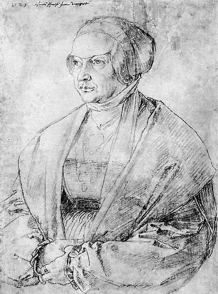 Margarete von Brandenburg-Ansbach, 1525, (1936). Artist: Albrecht Durer