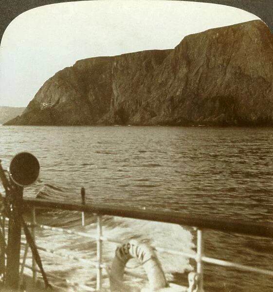 North Cape - from the west - land of the Midnight Sun, near midnight, N. Norway, c1905