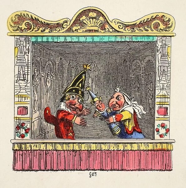 Punch and Judy with the Child, 1827