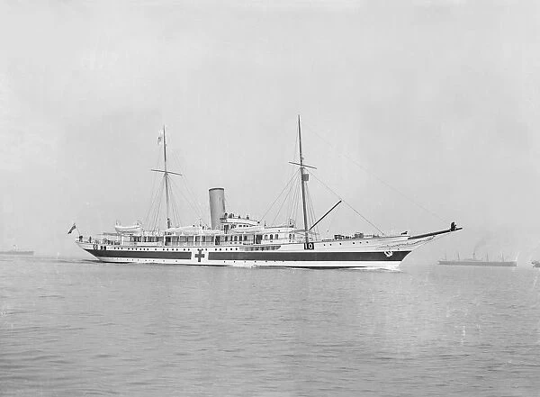 Steam yacht Liberty, 1914. Creator: Kirk & Sons of Cowes
