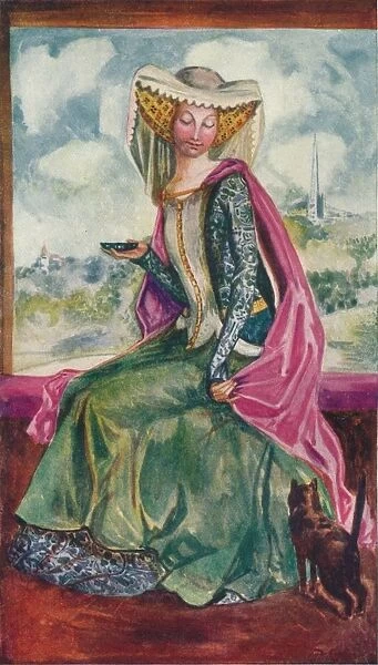 A Woman of the Time of Henry IV, 1907. Artist: Dion Clayton Calthrop