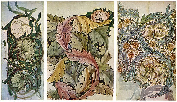Working drawings by William Morris (1834-1896), 1934. Artist: William Morris