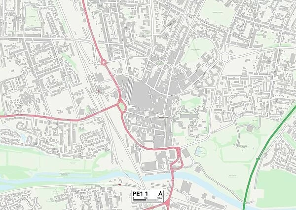 Peterborough PE1 1 Map