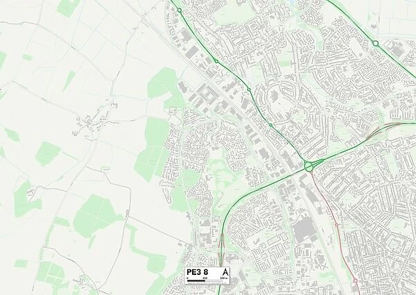 Peterborough PE3 8 Map