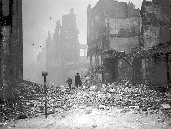 Bristol Times, war time pictures of destruction visited on the city of Bristol by German