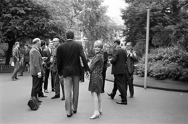 Petula Clark with her husband Claude Wolff. 6th June 1966