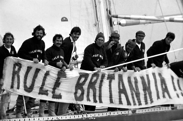 Round The World Yacht Race: Great Britain II seen here on the last leg in English Channel
