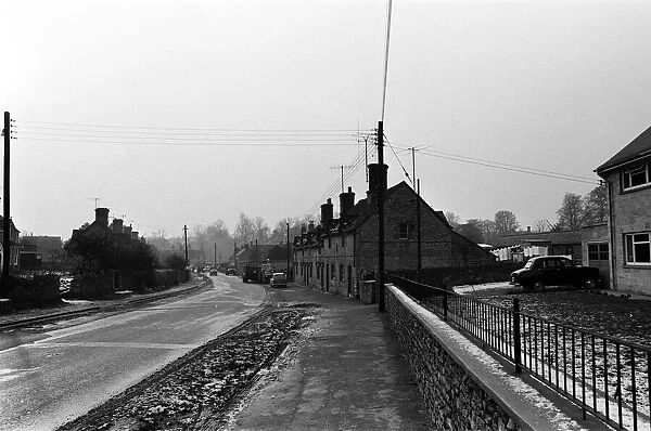 The village of Bladon, Oxfordshire. 25th January 1965