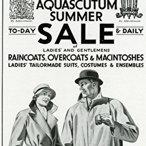 Advert for Aquascutum coats 1934