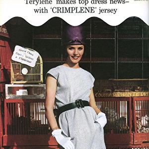 Advertisement for Crimplene fabric