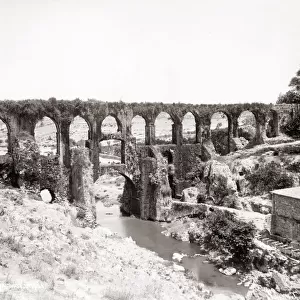 Ancient aqueduct at Smyrna, (Izmir) Turkey, c. 1890
