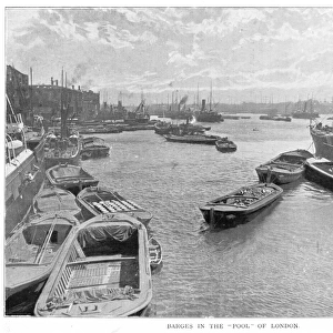 Barges on the Thames
