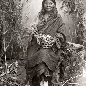 Beggar woman from Ghoom, India, c. 1880