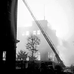 Blitz in City of London -- Queen Victoria Street, WW2