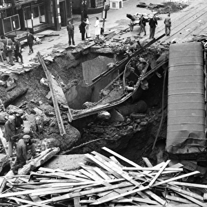 Blitz in London -- Balham High Road, WW2