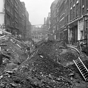 Blitz in London -- Saffron Hill, WW2