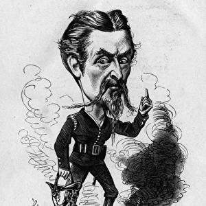 Caricature, Captain Eyre Massey Shaw, fire brigade chief