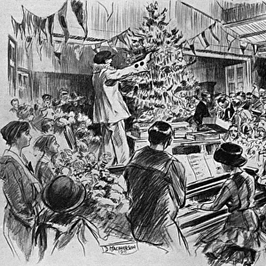 Christmas Day at the Aldwych YMCA Rest Hut, WW1