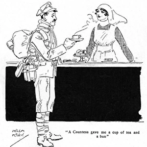 A Countess Gave me a cup of tea, WW1 soldier & canteen