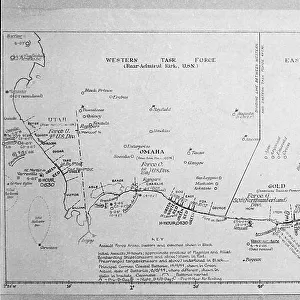 D-DAY MAP 1944