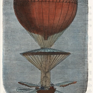 Descent of Jean-Pierre Blanchards balloon