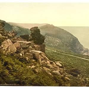 The Devils Cheesewring in the Valley of Rocks, Lynton and L