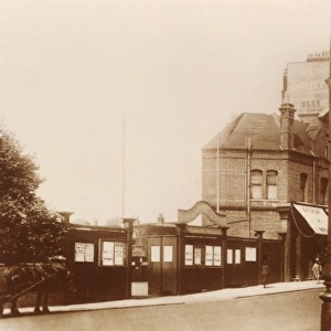 Entrance to Chelsea football ground, c. 1920