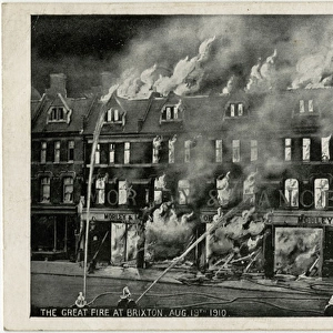 Great Fire at Brixton London - August 19th, 1910