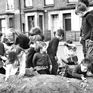 Group of children on a Balham street, SW London