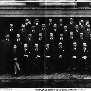 Group photo, male and female police officers, London