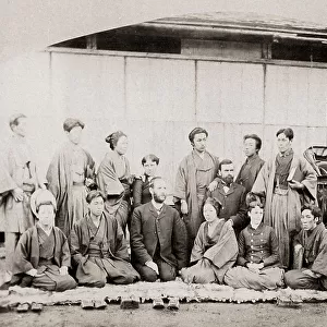 Japanese workers in a Christian missionary, Japan