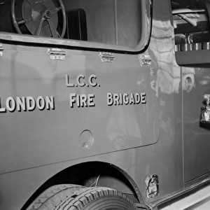 London Fire Brigade appliance at headquarters