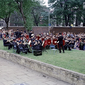 London Fire Brigade band playing