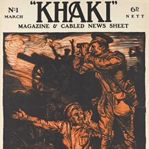 Magazine and news sheet cover, Khaki, WWI