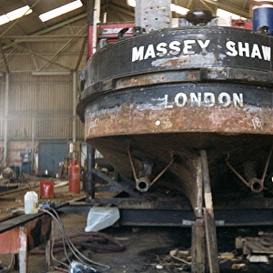 Massey Shaw fireboat under repair