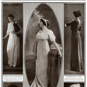 Modern women wearing beautiful dresses 1912