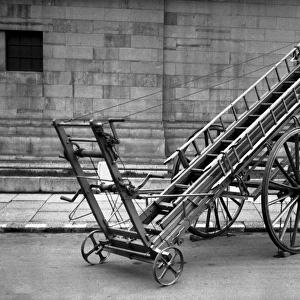 NFS-London Region 50ft wheeled escape ladder, WW2