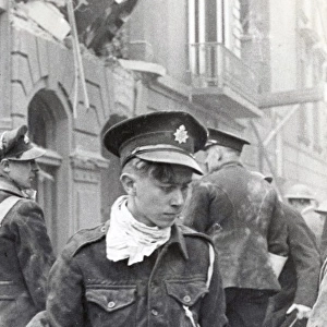 NFS messenger boy at Pimlico bombing, WW2