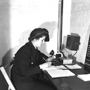 NFS radio operator at Ealing HQ (34 D), WW2