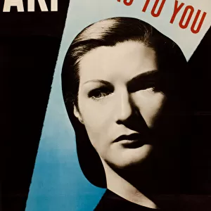 Poster, ARP Looks To You, Womens Voluntary Services, WW2