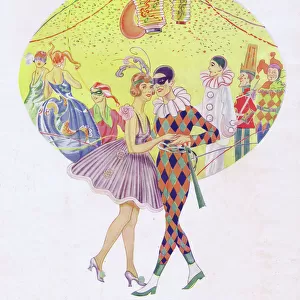 A scene of a fancy dress party (1920s) Date: 1920s