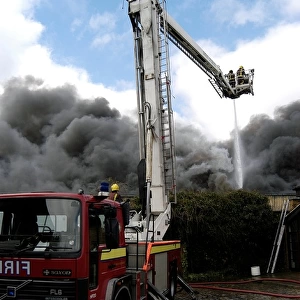 Scene of fire at commercial premises, Penge