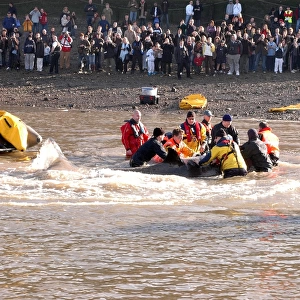 Scene of whale rescue attempt, River Thames