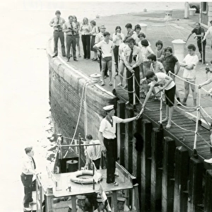 Sea Scouts at Limehouse Basin, London Docks