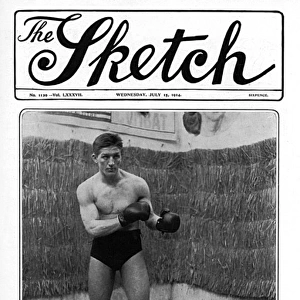 Sketch cover, Georges Carpentier, 1914