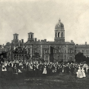 Social occasion at Colney Hatch Asylum, Middlesex