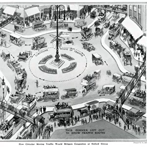 Solving Londons traffic problems, roundabouts 1924